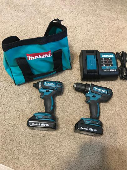 Makita - 専用　2台セット Makita 18V LXT Lithium-Ion Cordless 7-Tool Combo Kit with (2