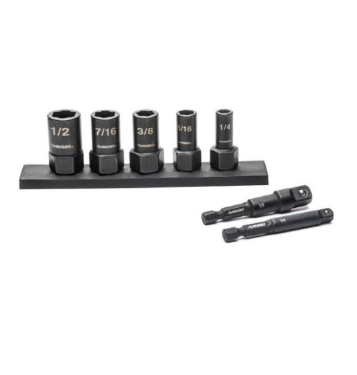 Husky Metric Dual Direction Extraction Socket Set (7-Piece) HXTRAC7PCMM ...