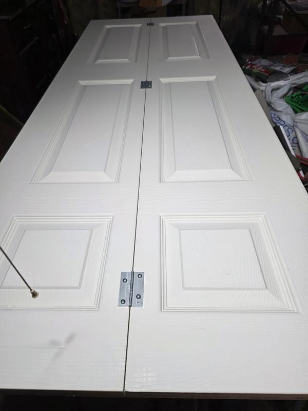 JELD-WEN 24 in. x 80 in. 6 Panel Colonist White Painted Textured