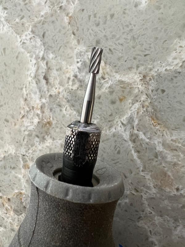 RYOBI Rotary Tool 1/8 in. Carbide Cylinder Engraving Burr (For