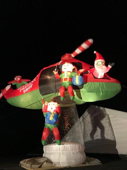 Reviews for Gemmy 8 ft Pre-Lit LED Animated Santa and Elves in