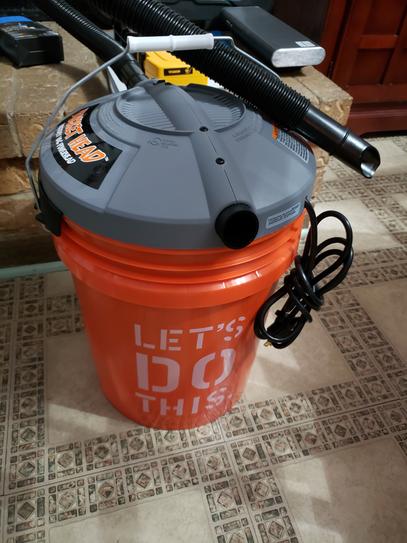 Bucket Head 5 Gallon 1.75 Peak HP Wet/Dry Shop Vacuum Powerhead with Filter  Bag and Hose (compatible with 5 Gal. Homer Bucket) BH0100 - The Home Depot