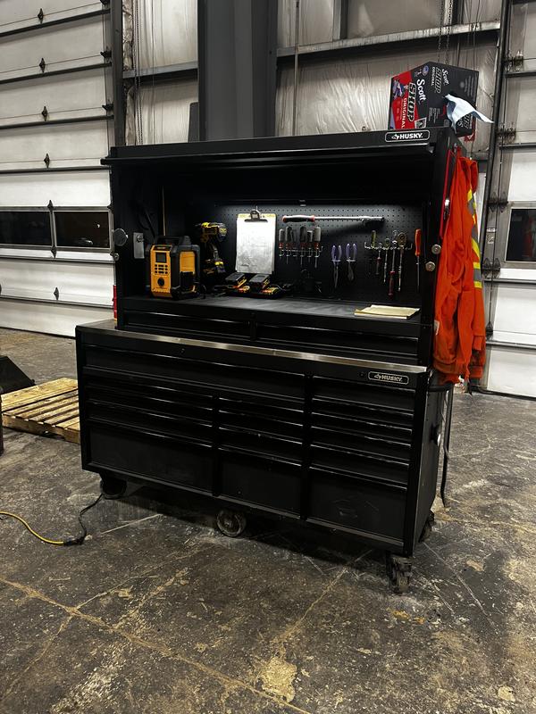 コツメブラックXL Reviews for Husky Tool Storage 61 in. W x 23 in. D Heavy Duty Top