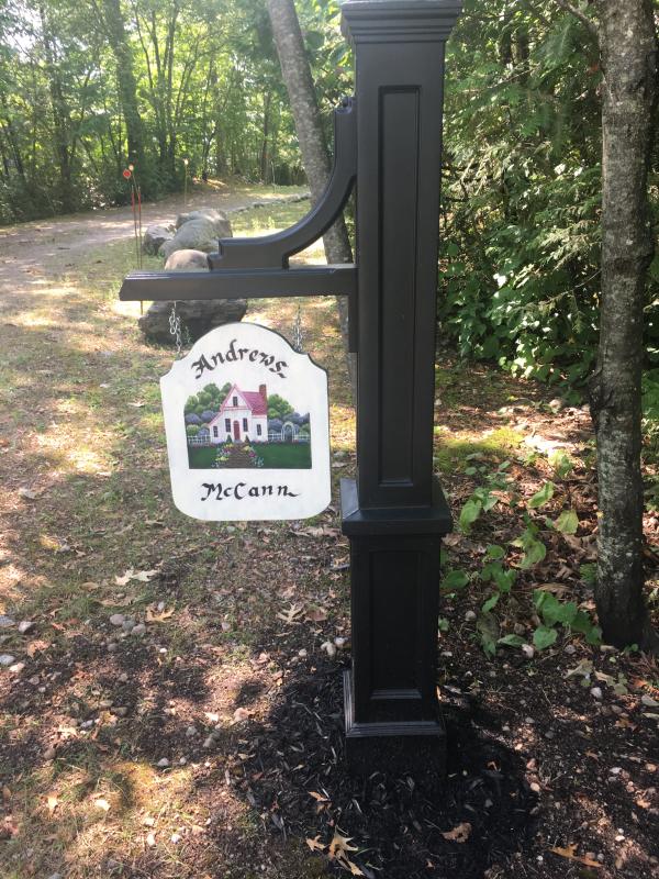 Mayne Woodhaven Address Sign Post, White At Tractor Supply Co