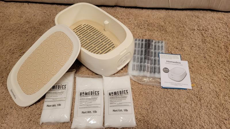Homedics - TheraSpa Deluxe Paraffin Bath - box contents