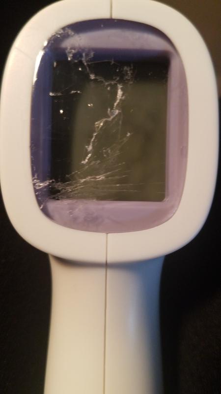 Protective film glued to screen