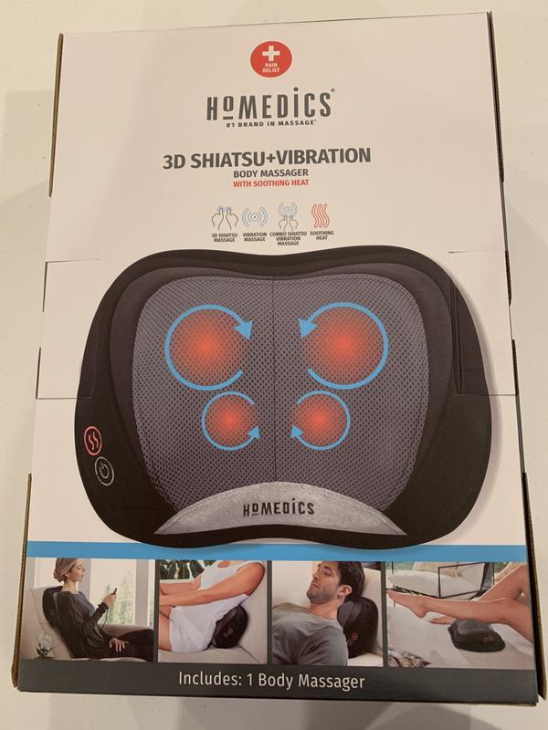 3D Shiatsu & Vibration Body Massager w/ Heat