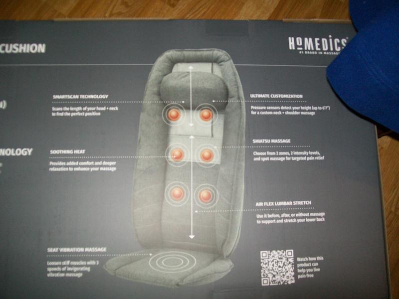 Homedics Total Recline Massage Cushion, Ultimate Versatility, Sit Up, Lean  Back, Lie Down, Soothing …See more Homedics Total Recline Massage Cushion