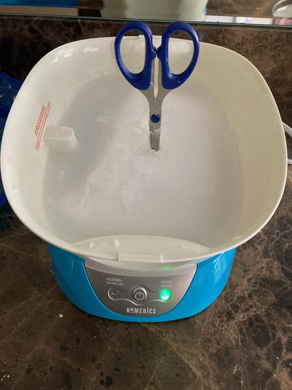 This picture is after a half a day of melting, and take not the light says Ready for Use.