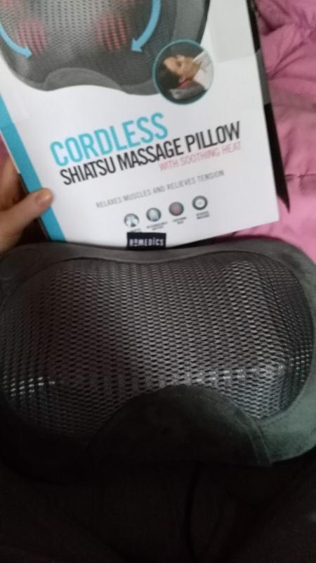 Homedics Cordless Shiatsu Massage Pillow with Heat 