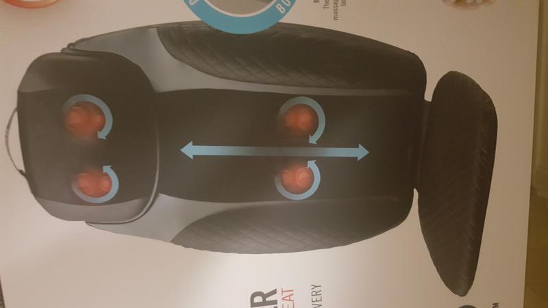 2-in-1 Shiatsu Massage Cushion and Cordless Body Massager