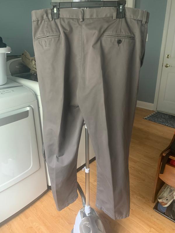 twill pants- after. Crease tool used