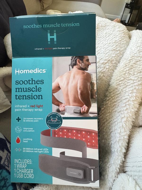 HoMedics Infrared + Red-Light Pain Rechargeable Therapy Wrap - QVC.com
