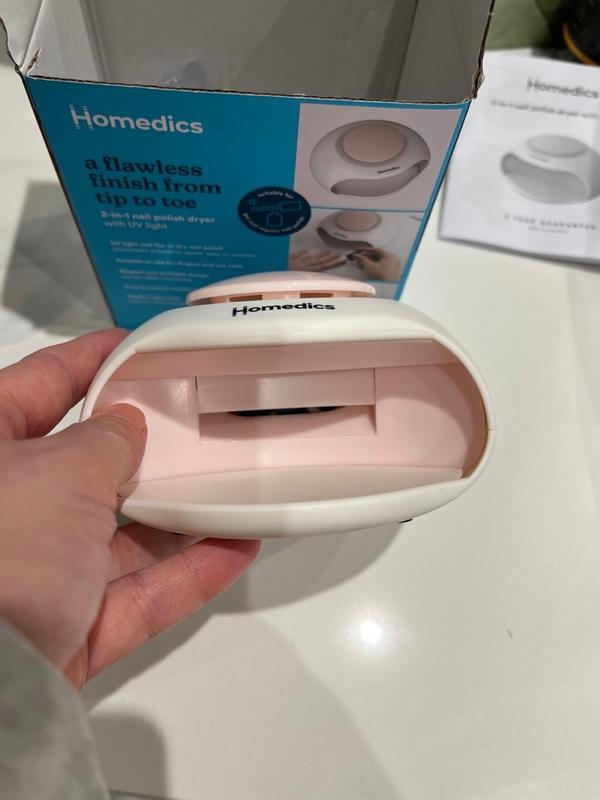 Homedics Fornetto per Unghie 2in1 Nail Polish Dryer Bianco