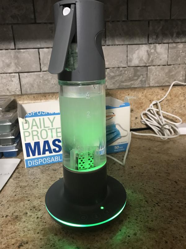 Turning my water into a sanitizer
