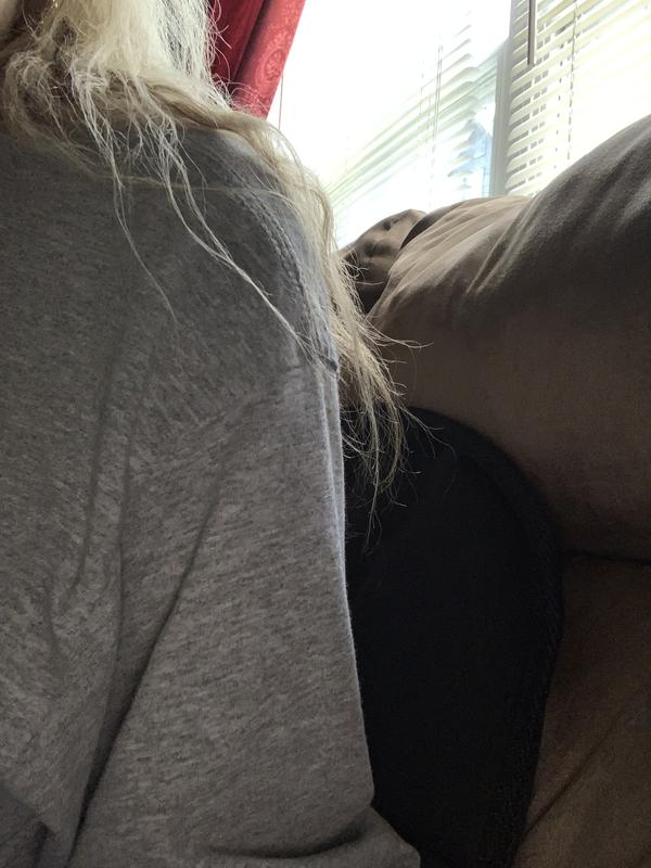 This is me showing you I am getting a back massage