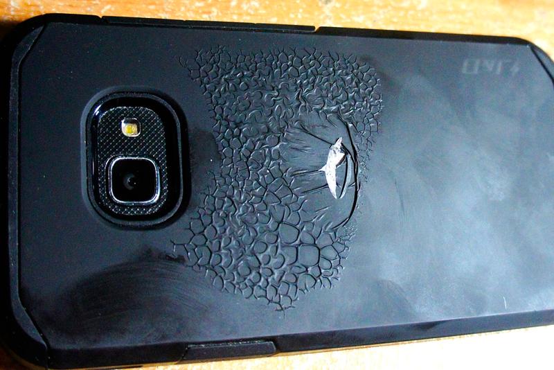 Melted the back of my phone cover on first use