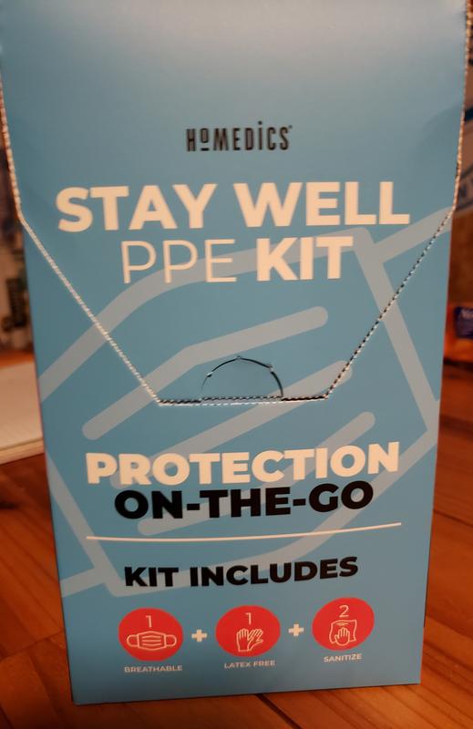 30 Count Stay Well PPE Travel Kits - HoMedics