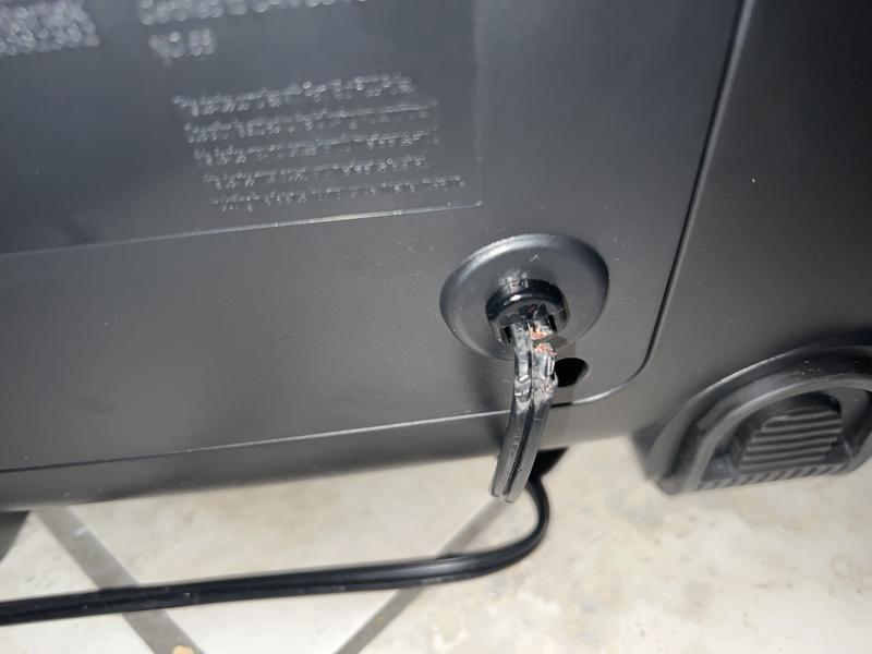 Cord melting from the inside
