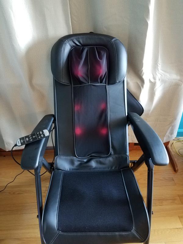 Homedics folding chair for massage cushions sale