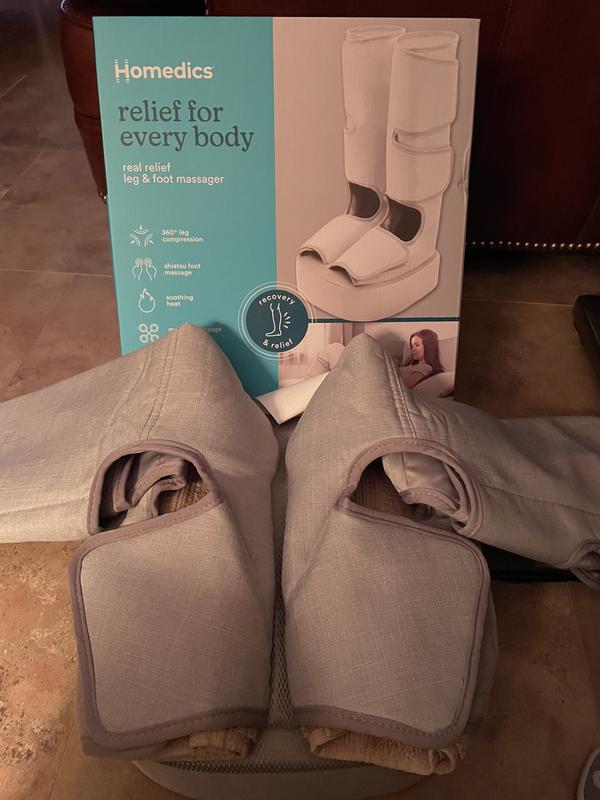 The massager as I use it with the doubled up cloths in place.