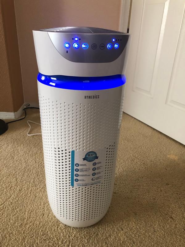 TotalClean 5-in-1 UV-C Large Room Air Purifier - Homedics