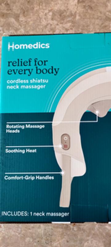 Homedics® Shiatsu Rechargeable Neck Massager with Heat