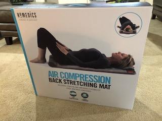 Homedics air compression back stretching online mat