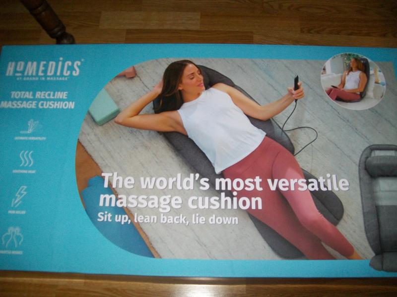 HOMEDICS Kneading and Vibration Cushion with Heat Plug In Shiatsu Massager  in the Stretching & Recovery department at