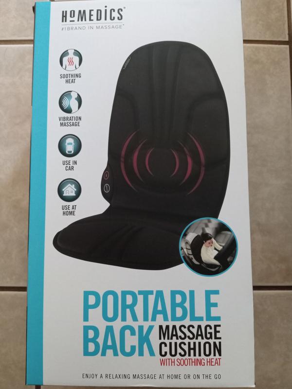 Portable Back Massage Cushion Black