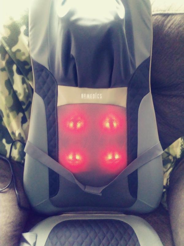 HoMedics Shiatsu Elite II Massage Cushion with Heat Heated multi-program  seat-back massager at Crutchfield