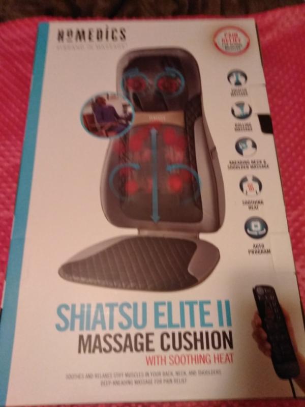 HoMedics Shiatsu Elite Massage Cushion with Soothing Heat MCS