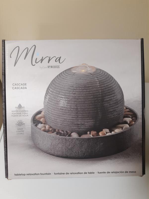 My new Mirra Cascade Tabletop Relaxation Fountain