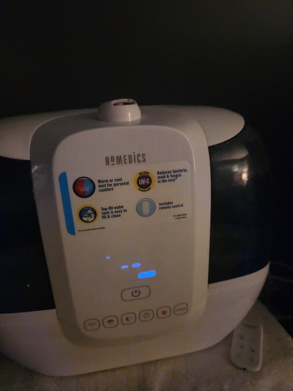 HoMedics Ultrasonic TotalComfort Humidifier with UV-C cheapest Technology Warm Cool Mist