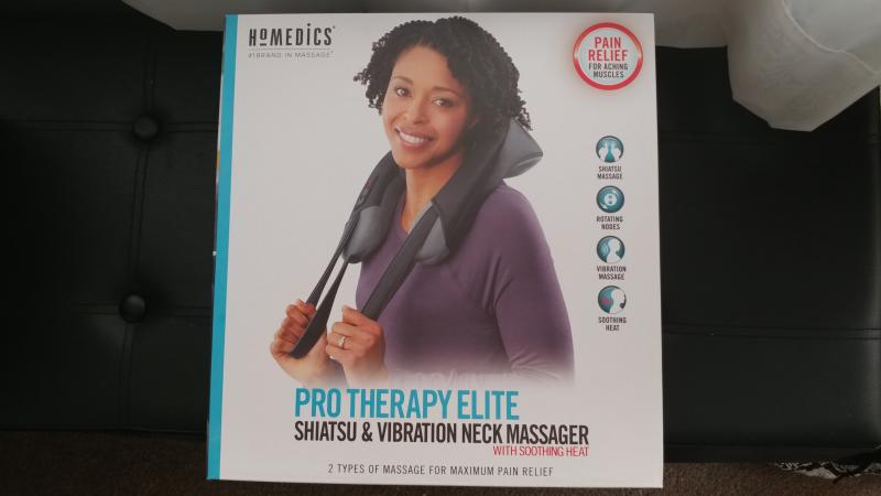 Homedics Vibration Neck Massager-2 Speed, Soothing Heat, Flex