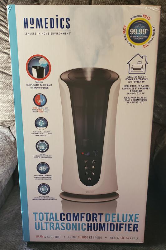 HOMEDICS Total Comfort Deluxe Ultrasonic Humidifier Warm, 50 OFF