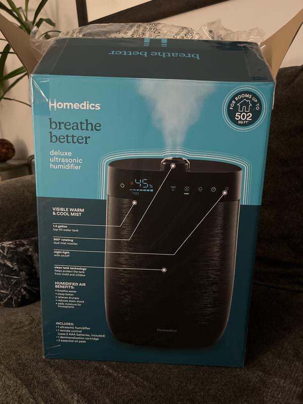 Homedics TotalComfort Cool Mist Ultrasonic Humidifier with