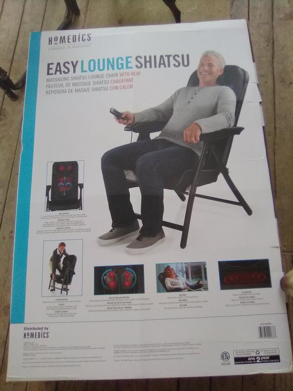 Homedics easy lounge shiatsu best sale massaging chair with heat