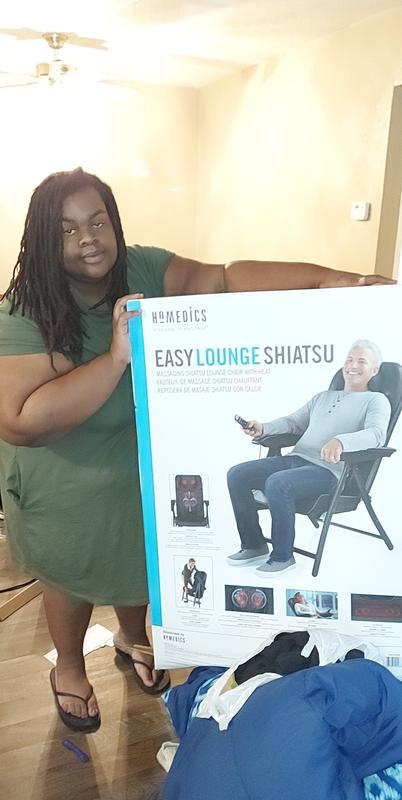 Easy Lounge Shiatsu Massaging Lounge Chair - Homedics