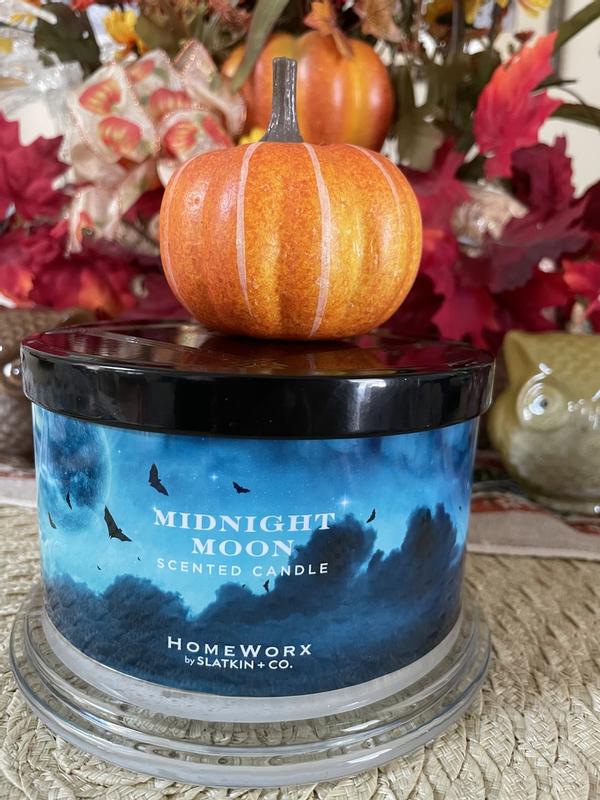 HomeWorx by Slatkin + Co. S/2 Midnight Moon 18oz Candles - QVC.com