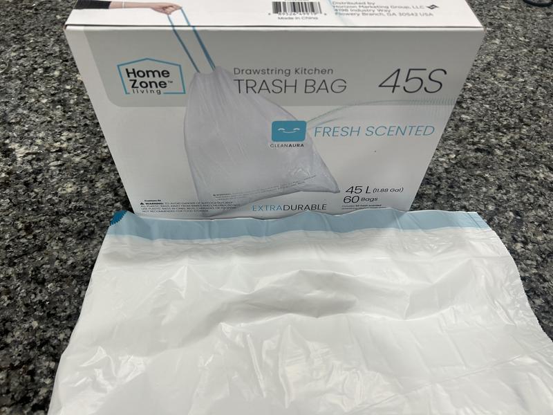 1.5 Gallon 120 Counts Mini Strong Drawstring Trash Bags Garbage Bags by  RayPard, Small Plastic Bags fit 4.5-6L Trash Can for Home Office Kitchen