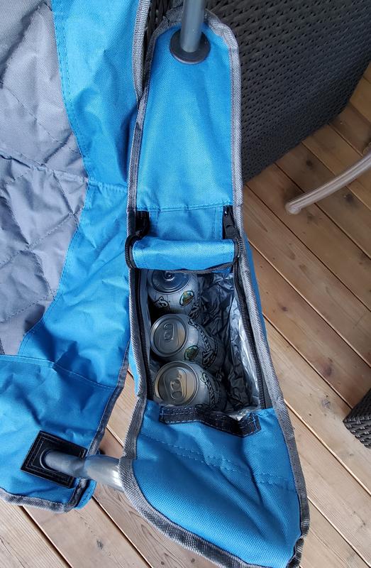 cooler that could easily hold 6 cans.