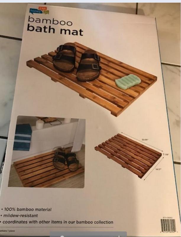 Honey-Can-Do Bamboo Bath Mat