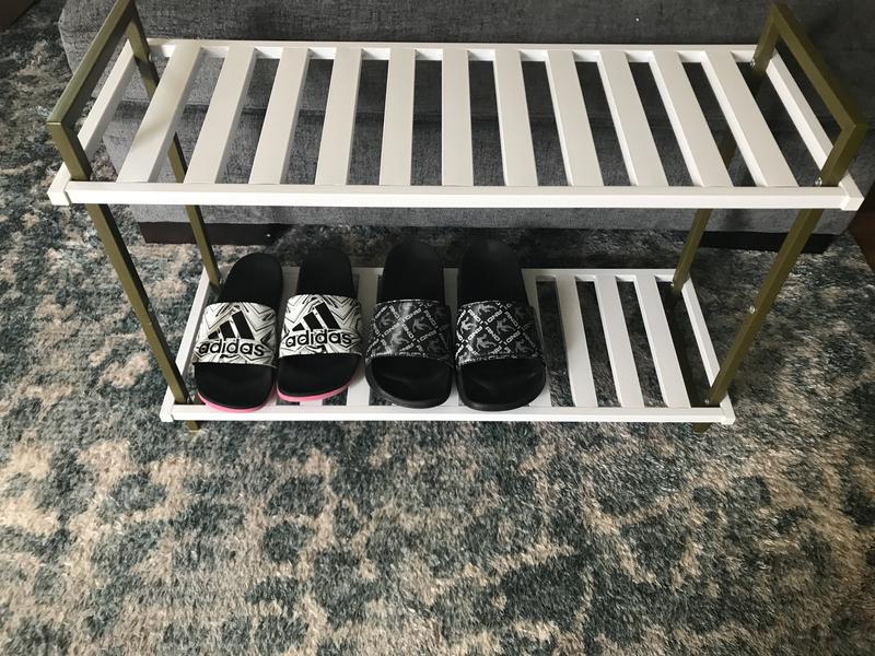 Honey Can Do Gray 2-Tier Tubular Shoe Rack, Michaels