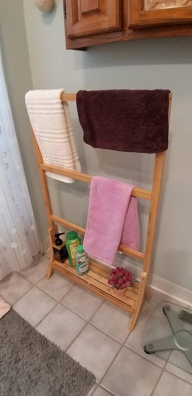 Solace Bamboo 3 Bar Towel Rack