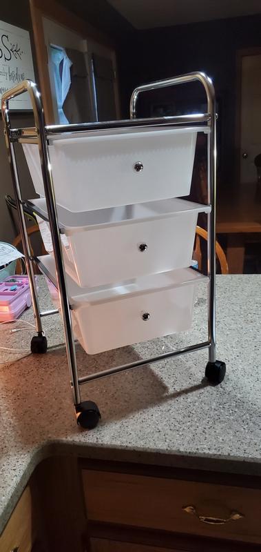 Honey Can Do 3 Drawer Rolling Storage Cart