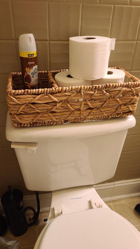 Honey-Can-Do Set of 2 Multi-Purpose Wicker Baskets with Dividers, Natural  STO-09845 Natural