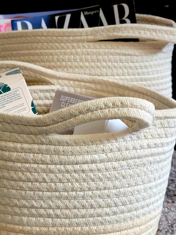 Nesting Rope Cotton Storage Baskets
