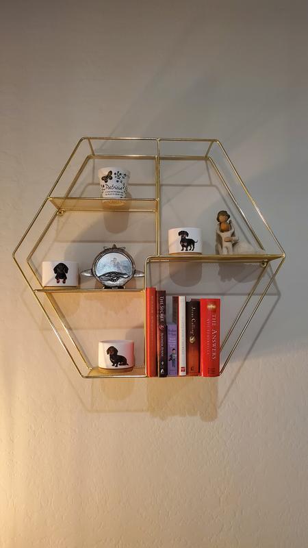 Honeybloom Oliver 4-Tier Wood & Metal Shelf