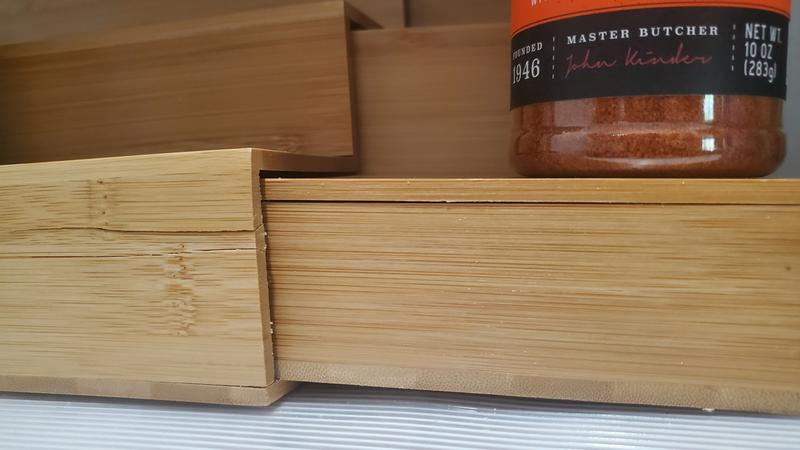 3-Tier Bamboo Expanding Spice Shelf - Wurth Organizing